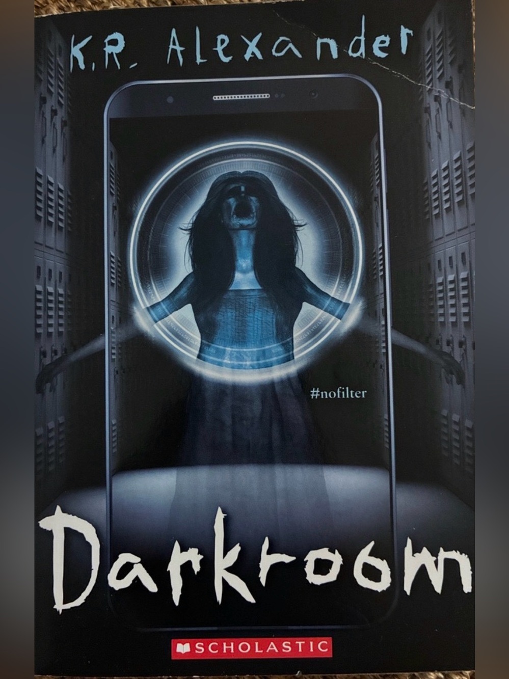 Scholastic Darkroom — Black and Blue Horror Cover
